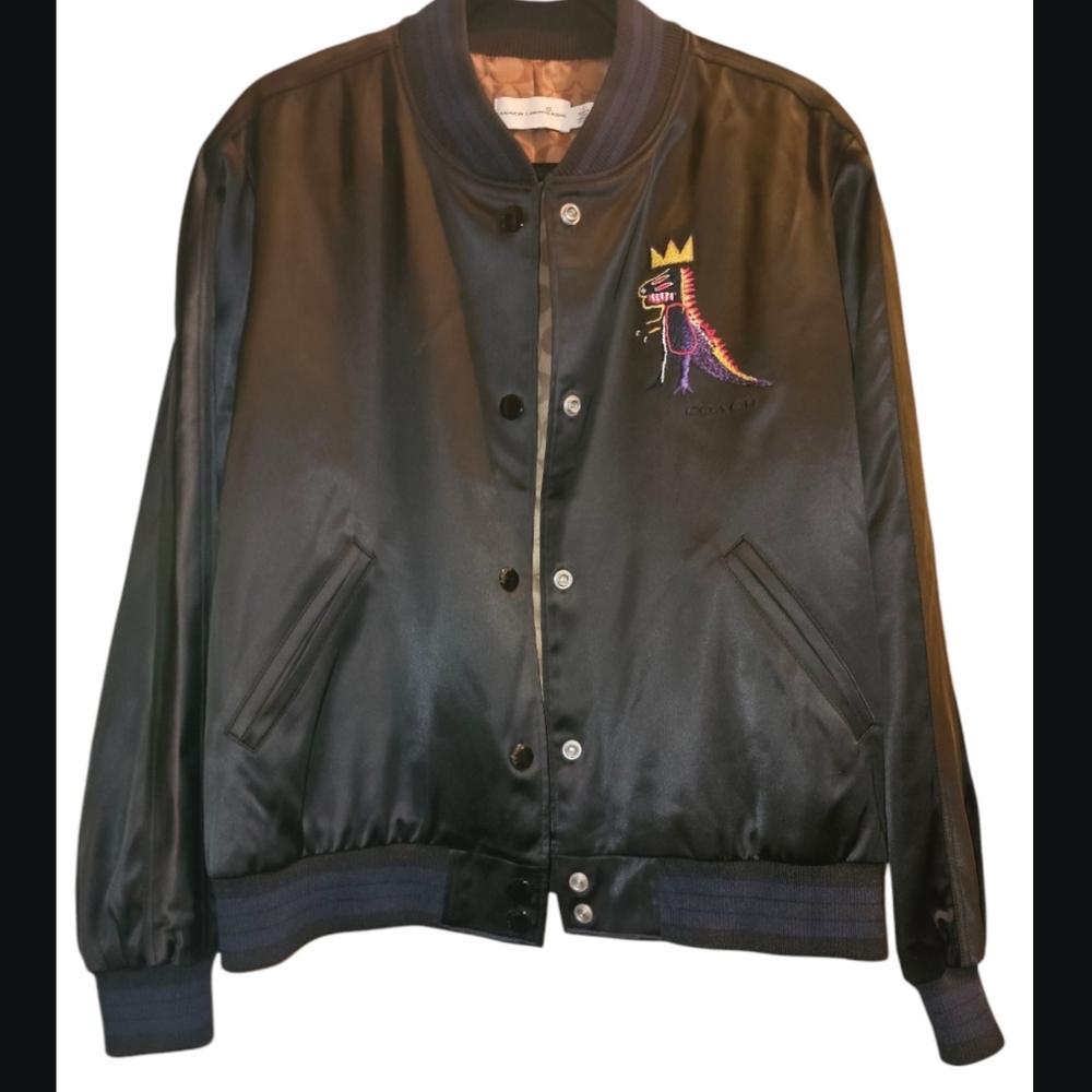 Coach x Basquait Satin Bomber Jacket